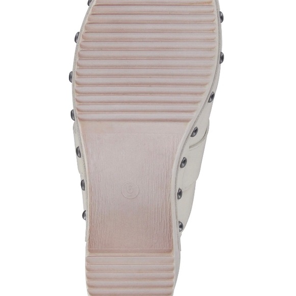 Womens MIA Slip On Clogs Size 8 M Lightweight Bone Color Faux Wood Sole New - Picture 11 of 12